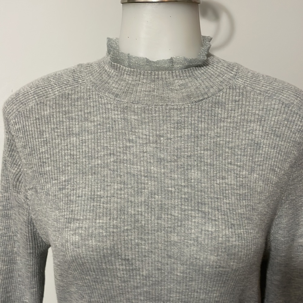 Anne Klein Basic sweatshirt gray sizes M - Picture 2 of 6